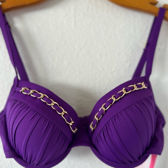 Lilly Pulitzer Dascha Top Purple Bikini Size 4 - Picture 4 of 8